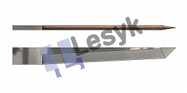 Нож Lesyk TC knife blade 2,9° / 40 mm №26.62.111 (толщ.ножа 1.5 мм, толщ. материала 45 мм) для планшетных плоттеров Zund и пр.