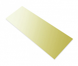 Металл для сублимации 300х600 мм. Толщина 0.5 мм. Цвет: шампань матовое (светлое золото).