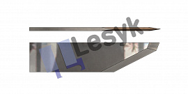 Нож Lesyk TC knife blade Z 26 №26.60.317 (толщ.ножа 0.6 мм, толщ. материала  8,7 мм) для планшетных плоттеров Zund и пр.