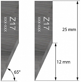 Нож Z17 для планшетного плоттера (толщ. 0,63 мм) Zund, DIGI, Ruizhou, iEcho, List, JingWei и пр.)