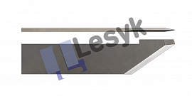 Нож Lesyk TC knife blade T 42 № 26.64.324 (толщ.ножа 0.6 мм, толщ. материала 7,5 мм) для планшетных плоттеров Zund и пр.