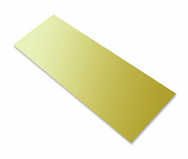 Металл для сублимации Мастертон ULTRA 305х610 мм. Толщина 0.5 мм. Цвет: матовое золото.