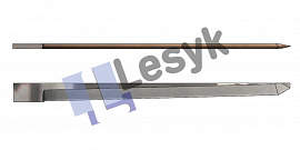 Нож Lesyk TC knife blade 1,5° / 75 mm №26.62.151 (толщ.ножа 1.5 мм, толщ. материала 75 мм) для планшетных плоттеров Zund и пр.